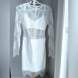 White lace dress